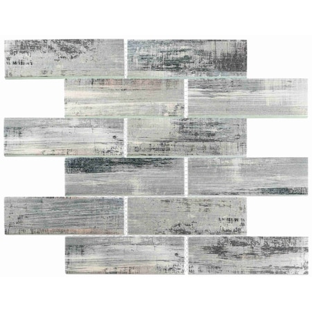 Andova Tiles ANDOVA TILES Jasper 2" x 6" Glass Brick Joint Mosaic Tile ANDJAS437